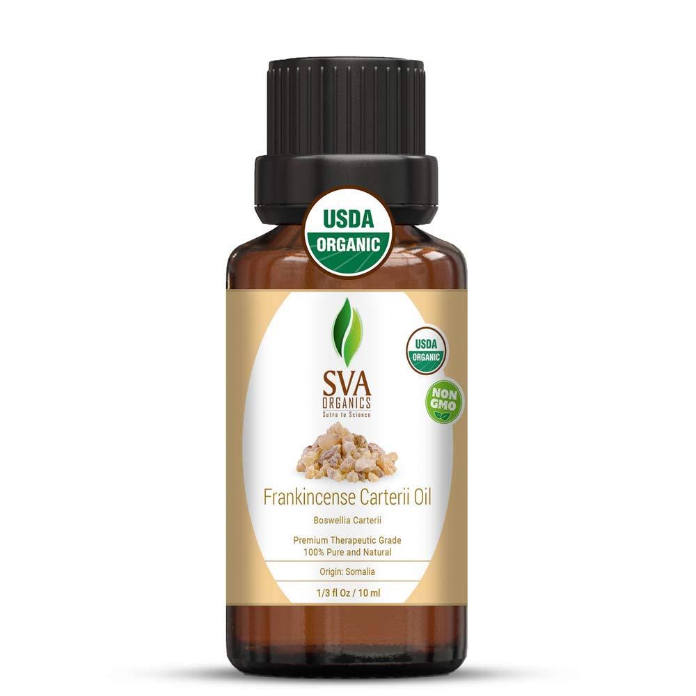 Organic Boswelia Carteri (Frankincense) Essential Oil - 100% Pure, Natural ,Undiluted ,Therapeutic Grade by SVA Organics | Reducing Joint & Arthritis Pain, Strengthen Immune System et (1/3 Oz) 1/3 Ounce - BeesActive Australia