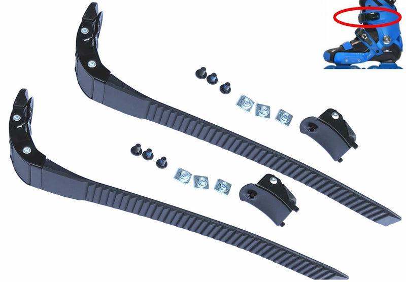 Alemon 2 Pieces Replacements Inline Roller Skating Shoes Energy Strap with Screws Nuts Skates Buckles Accessory,3 Colors Black Blue Pink - BeesActive Australia