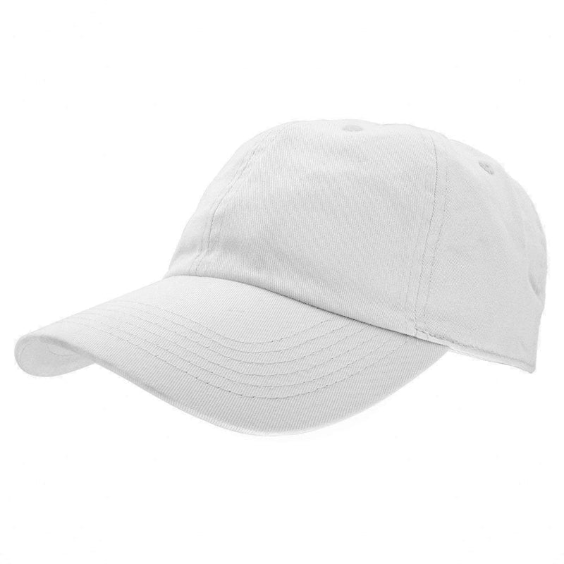 Gelante Baseball Caps Dad Hats 100% Cotton Polo Style Plain Blank Adjustable Size White - BeesActive Australia