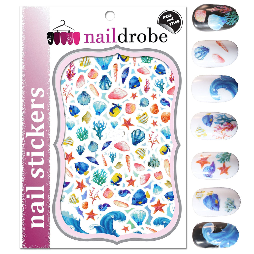 Naildrobe Under the Sea Nail Stickers - BeesActive Australia