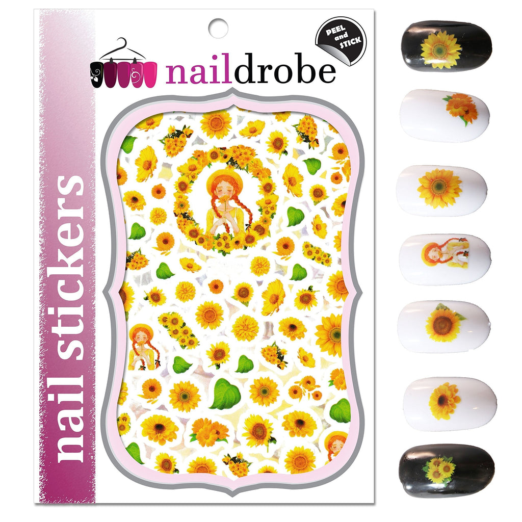 Naildrobe Sunflower Nail Stickers - BeesActive Australia