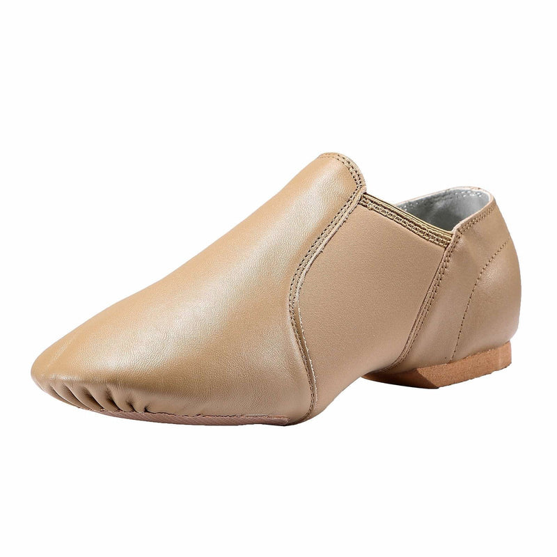 [AUSTRALIA] - Dynadans Leather Upper Slip-on Jazz Shoe (Big Kid/Little Kid/Toddler) 2 Little Kid Brown 