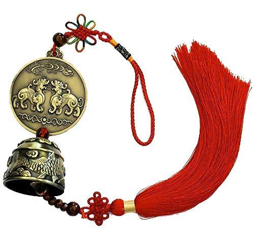 Chinese Feng Shui Bell for Wealth and Safe, Pendant Coins for Success - Home Decoration - Pixiu Bell - BeesActive Australia