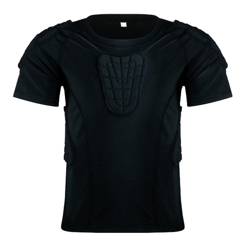 yingfeg bb Kid’s Padded Shirts Short Sleeve Compression Protective T Shirt Youth Protective Gear Football MMA Baseball Hockey Medium - BeesActive Australia