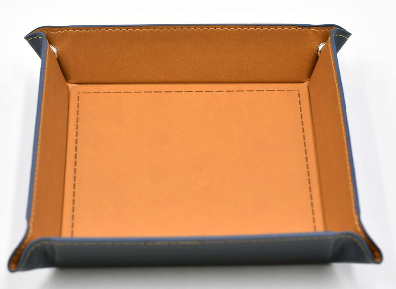 Dice Tray - Dice Rolling Tray Leather Collapsible Tray for Tabletop RPG D&D (DND) Pathfinder Role Playing Game Yellow - BeesActive Australia