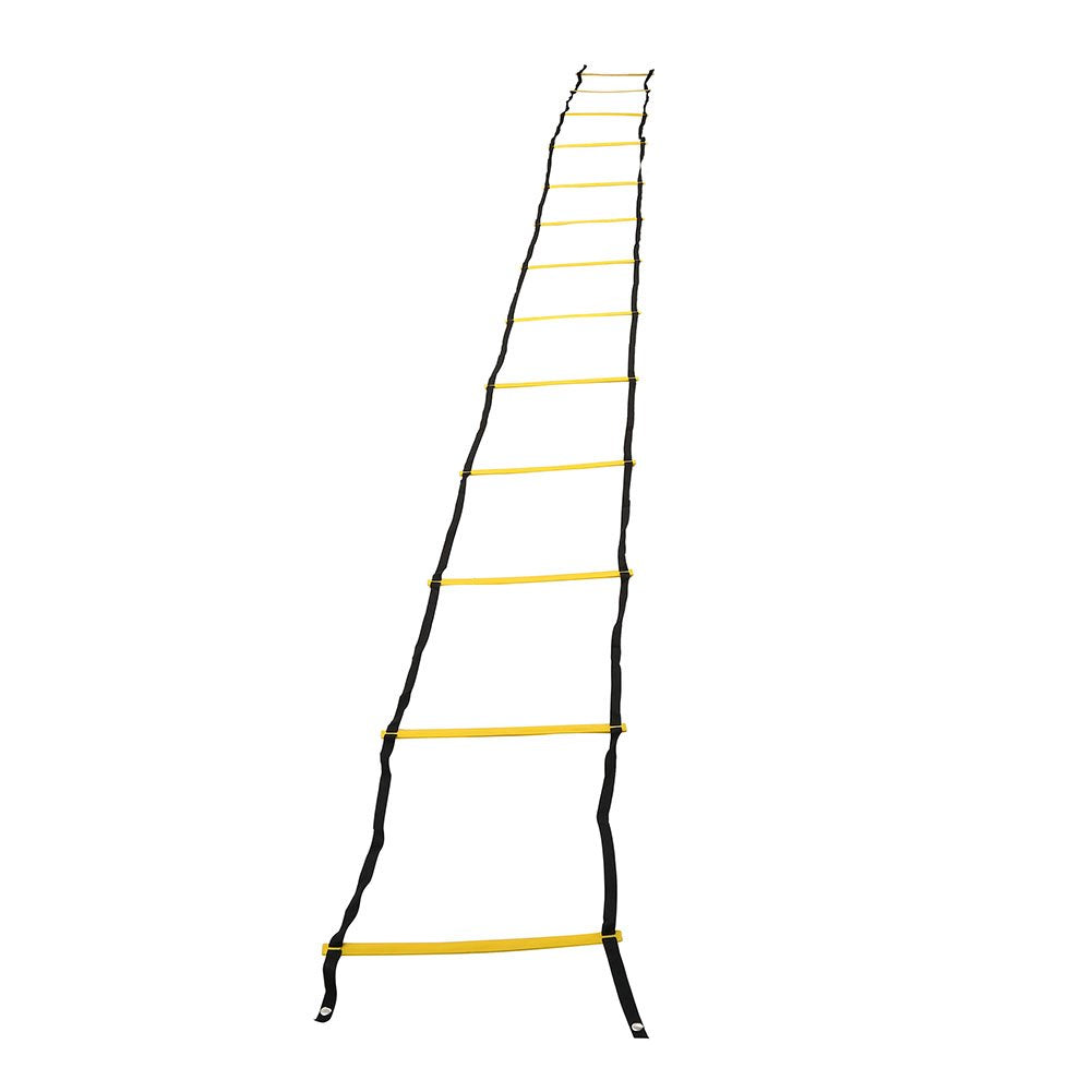 Durable Speed Training Agility Ladder, Portable Footwork Exercise Tackle for Football Soccer Sports Yellow 7m13 - Rung - BeesActive Australia