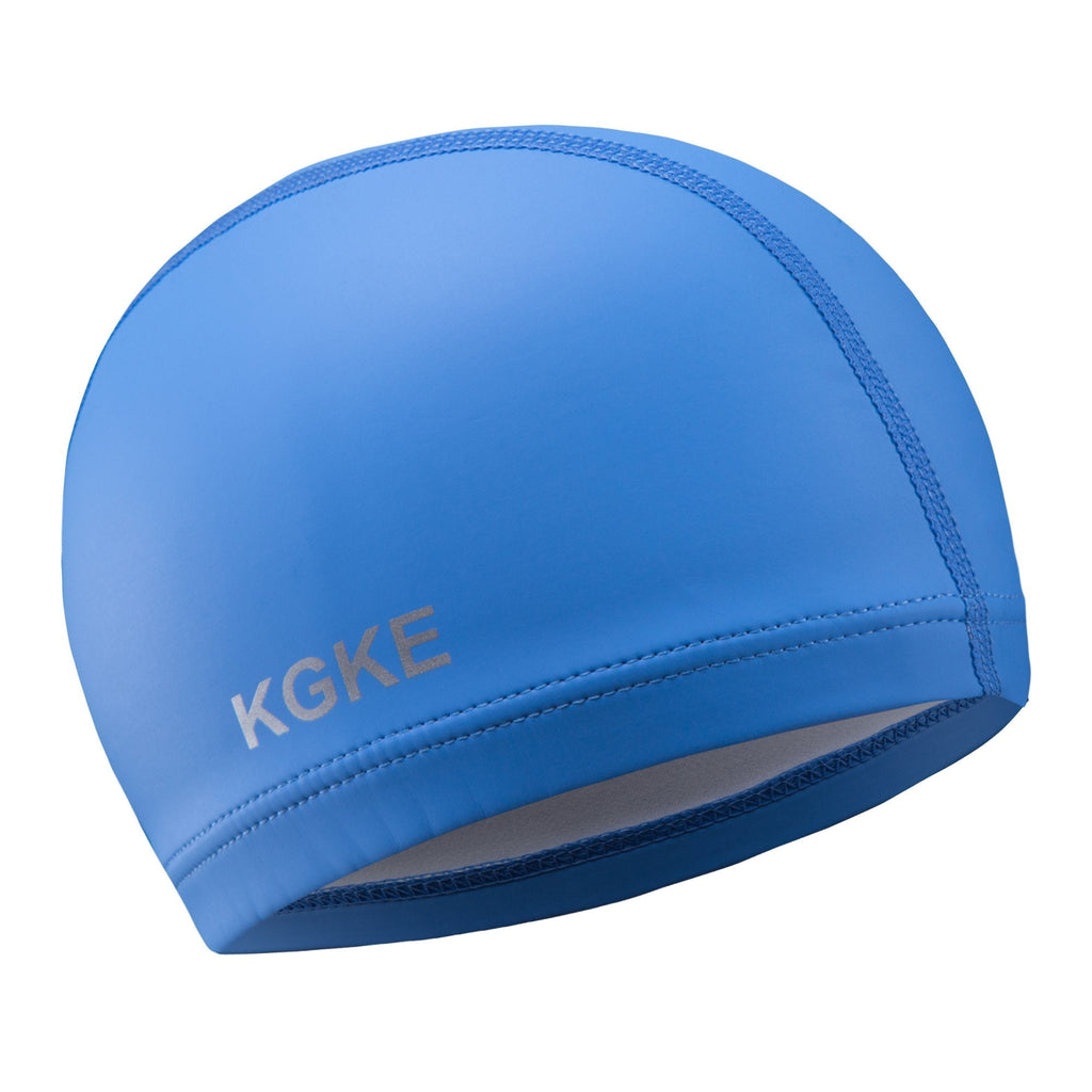 KGKE Swim Cap Silicone Suitable for Long or Short Hair Waterproof Keep Men and Women Hair Dry Blue - BeesActive Australia
