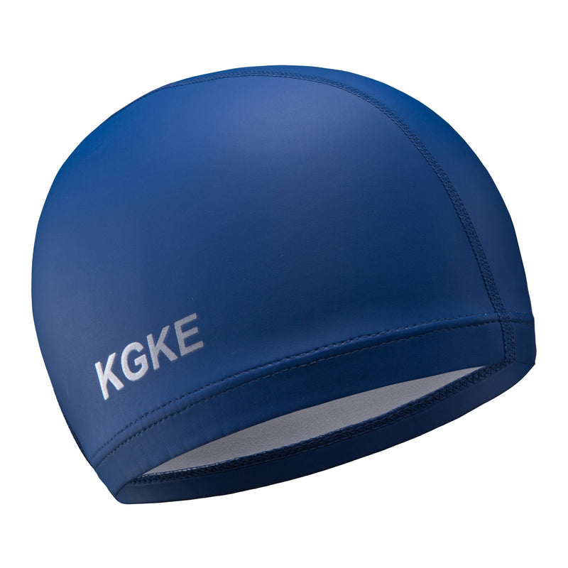 [AUSTRALIA] - KGKE Swim Cap Silicone Suitable for Long or Short Hair Waterproof Keep Men and Women Hair Dry Navy 