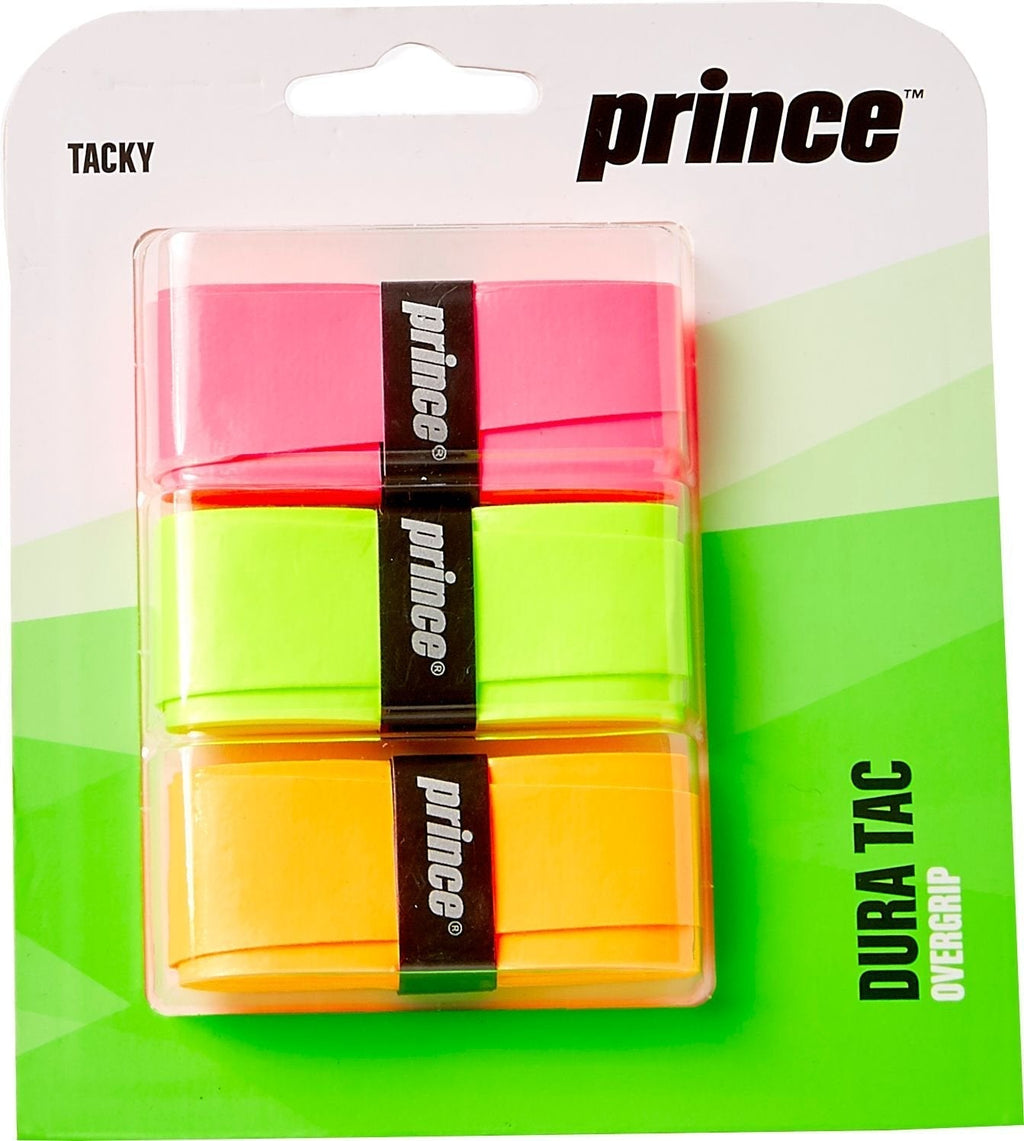 Prince 3 Pack Dura Tac Over Grip (Neon) - BeesActive Australia