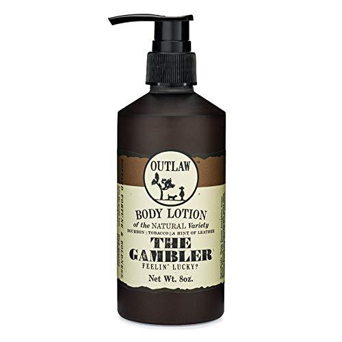 Outlaw The Gambler Bourbon-Inspired Natural Lotion - The Luckiest Scent Around - Whiskey, Old-Fashioned Tobacco, and a Hint of Leather - Men’s or Women’s Lotion - 8 fl. oz. - BeesActive Australia