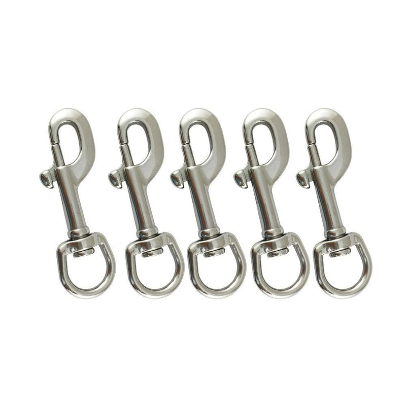 [AUSTRALIA] - Proteus Marine Grade Clip Stainless Steel Swivel Eye Bolt Snap, 3/8, 1/2, 3/4, 1, 1-1/4 inch, Pack of 5 3/4"(19mm) 