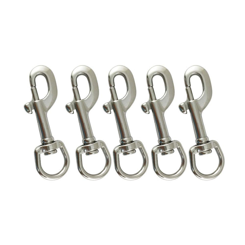 Proteus Marine Grade Clip Stainless Steel Swivel Eye Bolt Snap, 3/8, 1/2, 3/4, 1, 1-1/4 inch, Pack of 5 - BeesActive Australia
