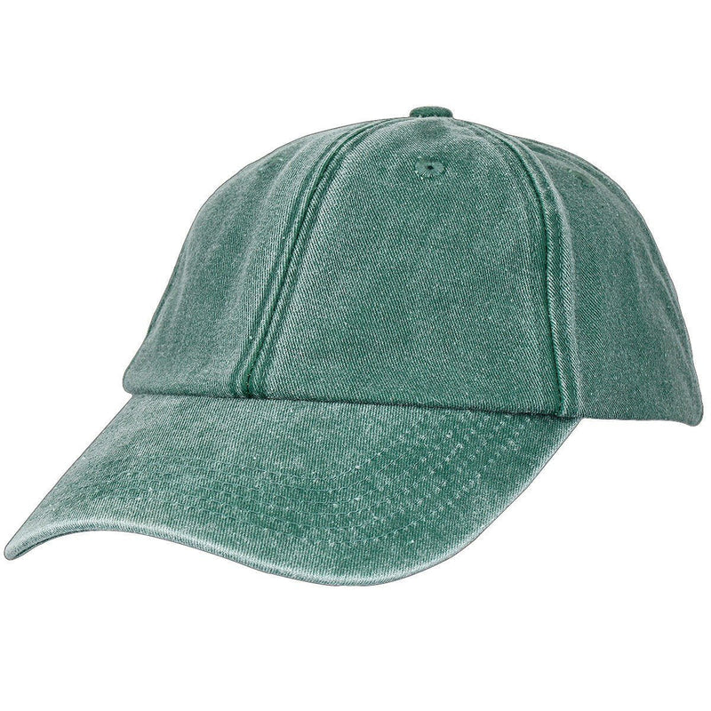 Sportmusies Unisex Baseball Cap Hat, Washed Cotton Twill Low Profile Plain Adjustable Running Golf Caps 2-green - BeesActive Australia