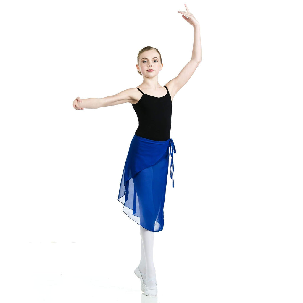 [AUSTRALIA] - Danzcue Adult Wrap Ballet Dance Skirt Royal P-S-Adult 