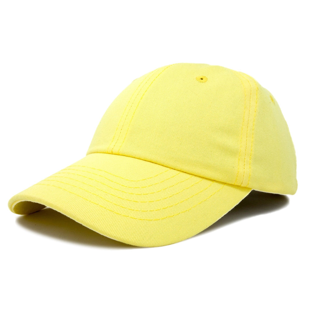 DALIX Baseball Cap Dad Hat Plain Men Women Cotton Adjustable Blank Unstructured Soft Minion Yellow - BeesActive Australia