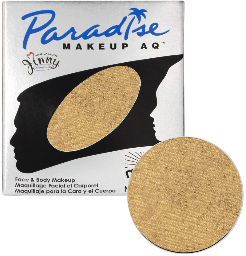 Mehron Makeup Paradise AQ Refill (.25 ounce) (Brillant Dore Gold) - BeesActive Australia