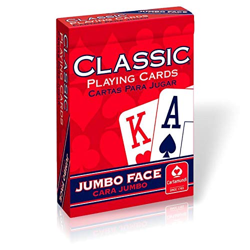 Classic Playing Cards Jumbo Face - 1 deck of cards Red - BeesActive Australia