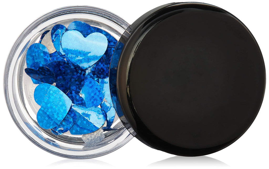 Decore Moi Body Glitter, Holographic Blue Hearts, 11 Gram - BeesActive Australia