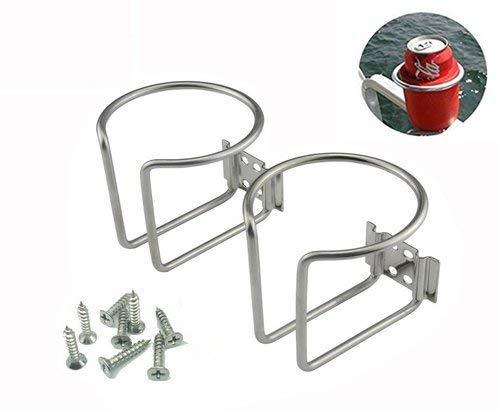 [AUSTRALIA] - Z-Color 2pcs Stainless Steel Boat Ring Cup Drink Holder Universal Drinks Holders for Marine Yacht Truck RV Car Trailer Hardware 