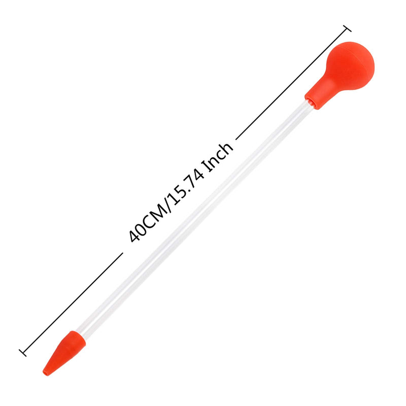 Aquarium Choice Coral Feeder Long Syringe Tube Liquid Fertilizer Feeder SPS HPS Marine Reef Coral Feeder Tool Fish Excreta Cleaner 40CM/15.74 Inch - BeesActive Australia