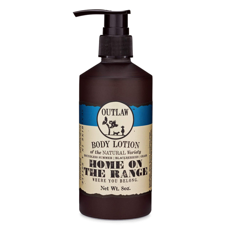 Outlaw Home On The Range Natural Fresh-Scented Summer-Inspired Lotion - The Smell of Peace - Ripe Blackberries, Fresh Laundry, And Just-Cut Grass - Men's And Women's Lotion - 8 fl. oz. - BeesActive Australia