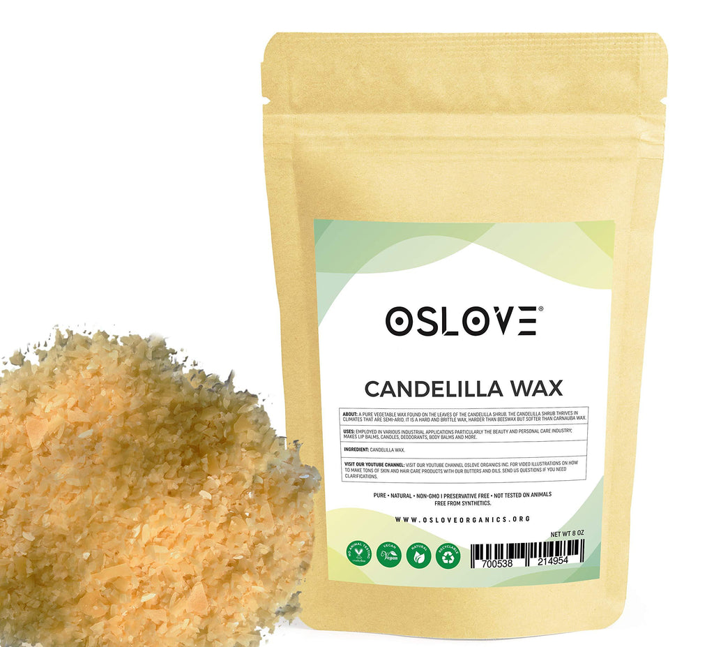 Pure Candelilla Wax 8oz by Oslove Organics - BeesActive Australia