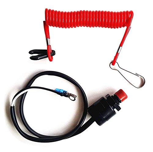YoHa Boat Motor Kill Stop Switch Assy,Safety Tether Lanyard Emergency Cut Off for Yamaha,Tohatsu,Honda Outboard Motors - BeesActive Australia