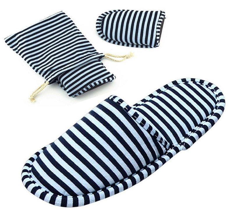 Non-Disposable Travel Slippers Portable Cotton Spa Hotel Guest Indoor Slippers 8-11 Women/6-9 Men - BeesActive Australia