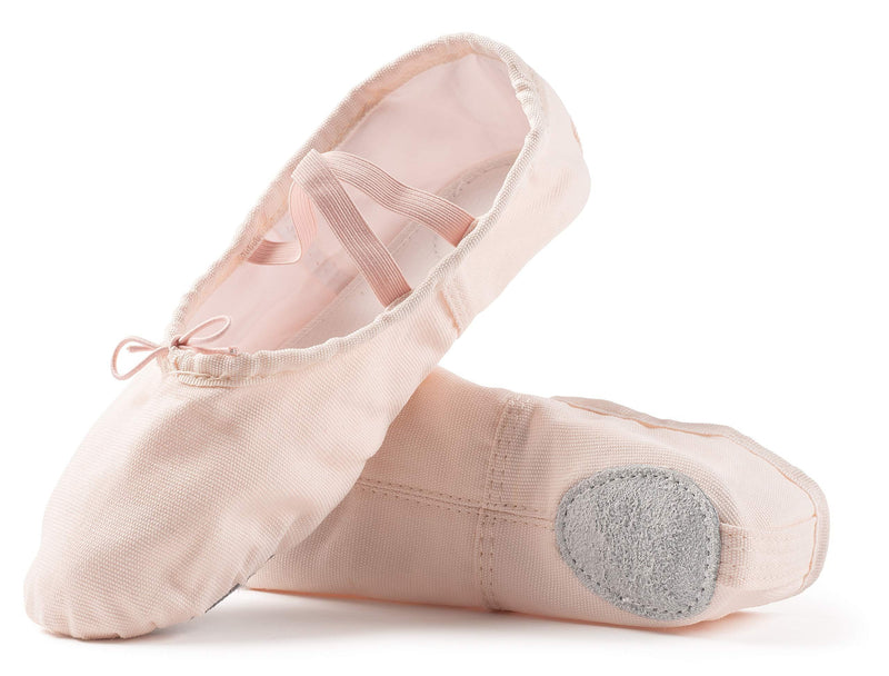[AUSTRALIA] - Girls Ballet Split Sole Canvas Dance Shoes 10 Toddler Ballet Pink 
