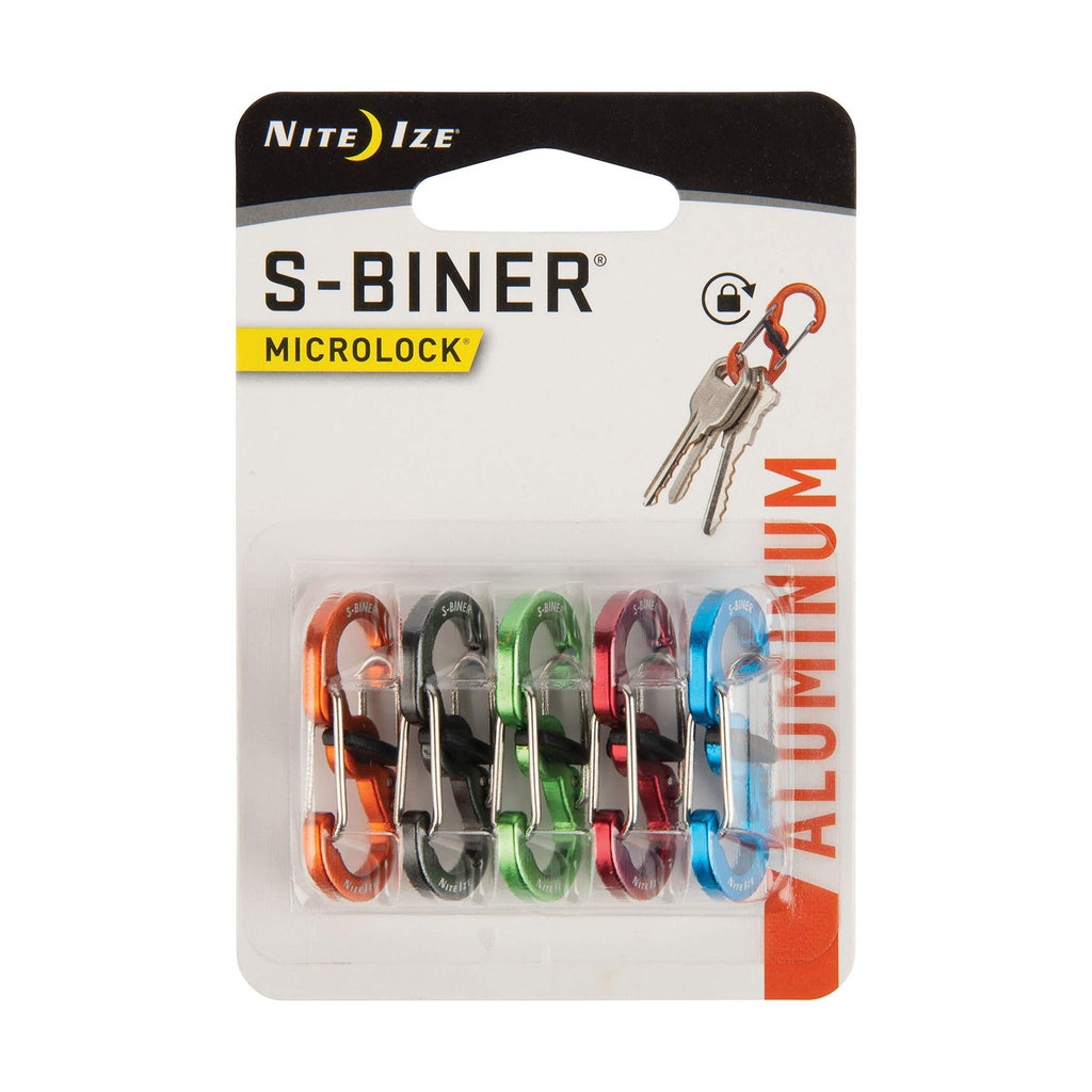 Nite Ize Locking S-Biner MicroLock Key Holder Storage hook Assorted - BeesActive Australia