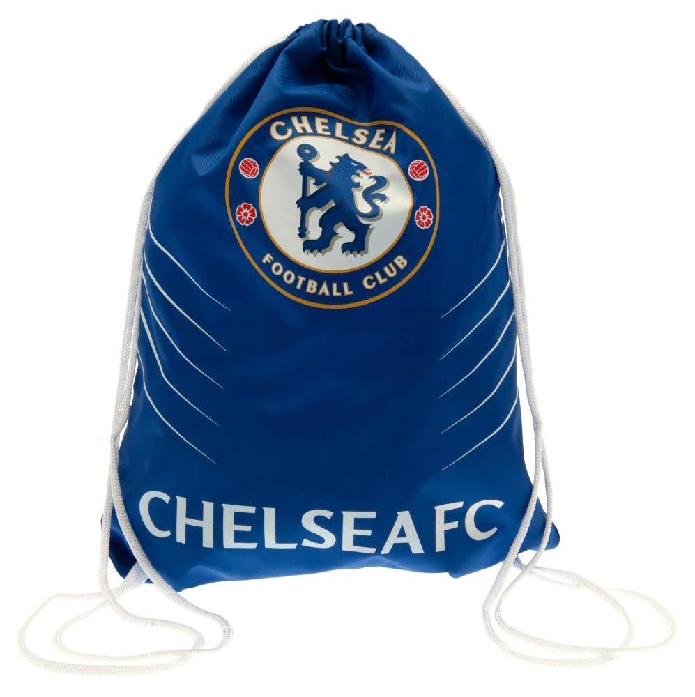 Chelsea FC Drawstring Gym Bag 44cm=17.32'' Blue - BeesActive Australia