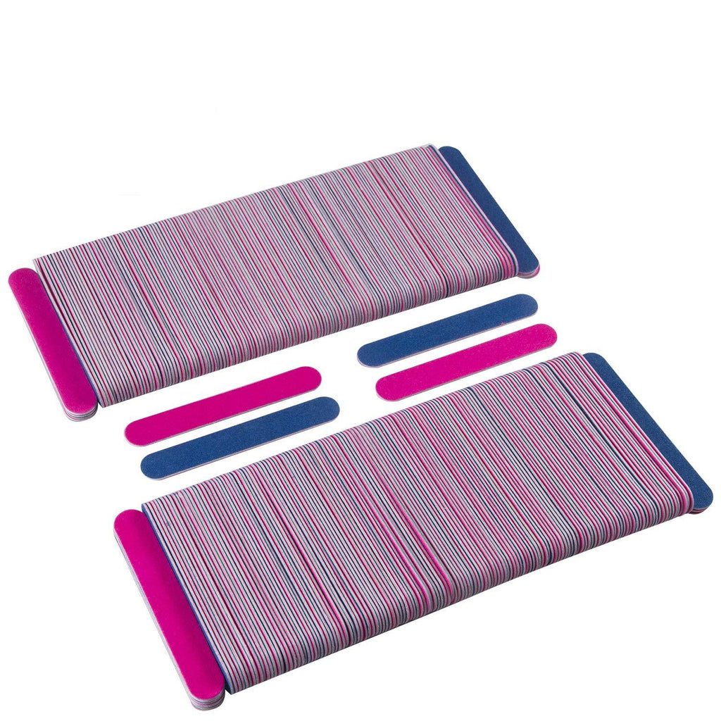 300 Pack Disposable Nail Files Double Sided Emery Boards Manicure Pedicure Tools - Home or Professional Boards Manicure Tools by waloden - BeesActive Australia