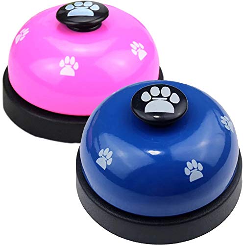 Joofanda Pets Training Bell 2 Pack Potty Training Bell Chromed Polished Stainless Steel with 2 Free Non-Slip Silicone Pad for Dog Bell, Service Bell, Desk Call - BeesActive Australia