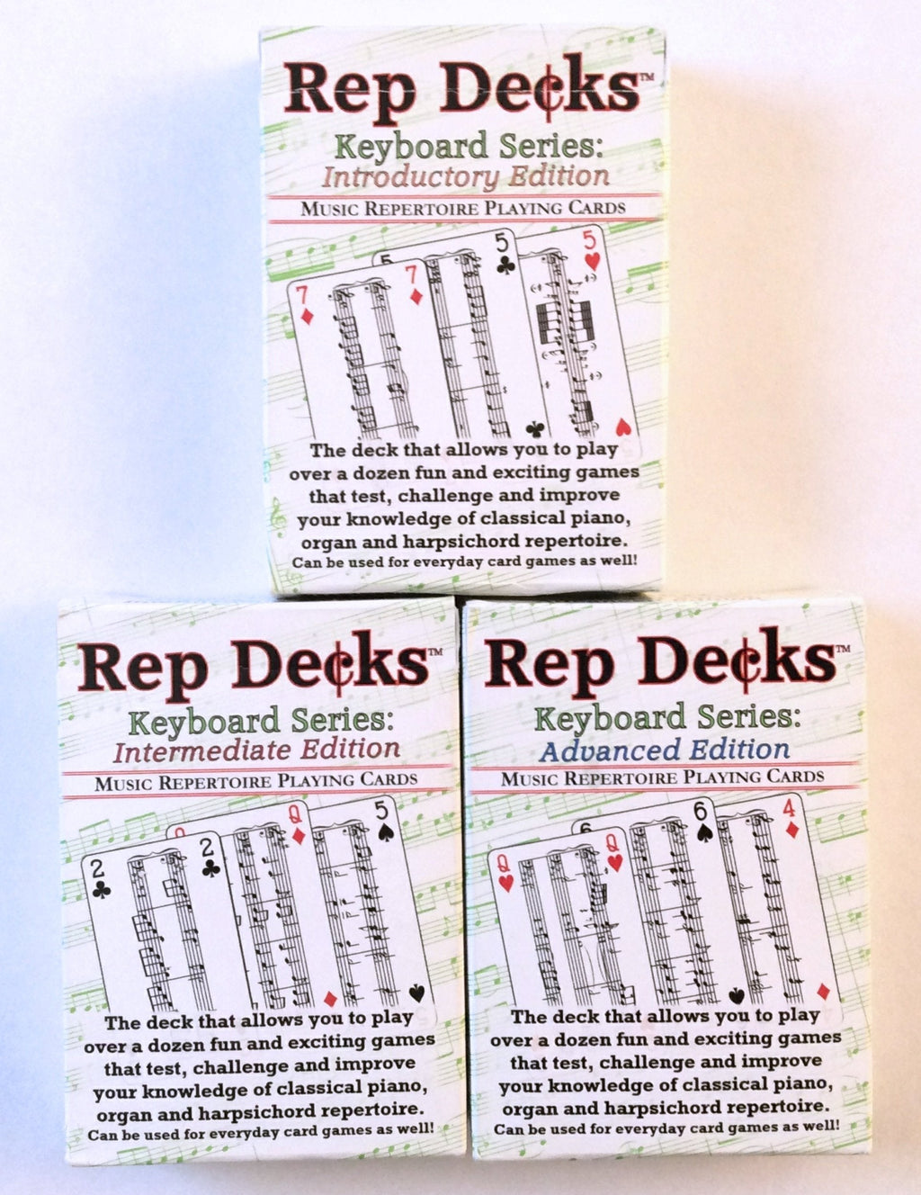 [AUSTRALIA] - Rep Decks - Keyboard Series: Bundled Introductory Edition, Intermediate Edition and Advanced Edition 