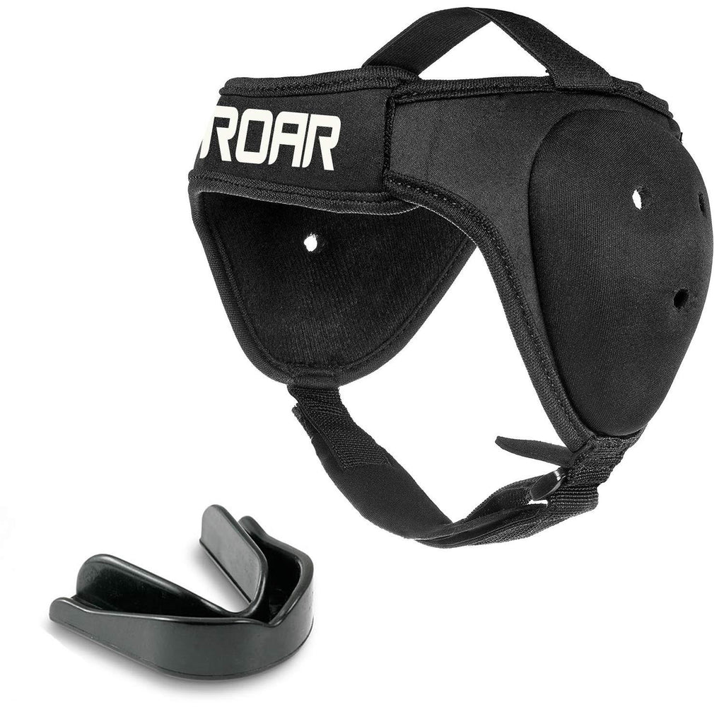 [AUSTRALIA] - Roar Ear Guard BJJ Headgear MMA Grappling Fight Sparring Helmet (Black) 