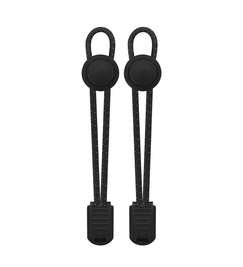 VESONNY Elastic No Tie Shoelaces - Reflective Shoe laces for Kids and Adults Black - BeesActive Australia