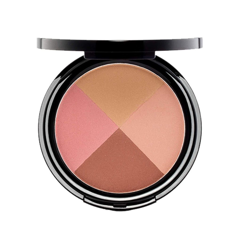 EVE PEARL Ultimate Face Compact Blush Bronzer Highlighter Contour Palette Eyeshadow Makeup Set Medium to Deep- Ageless - BeesActive Australia