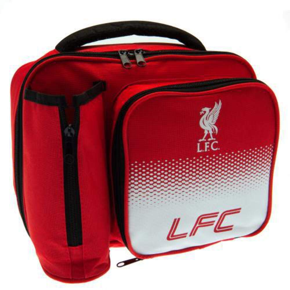 Liverpool FC Lunch Bag - Fade Design - Features Bottle Holder on Side - BeesActive Australia