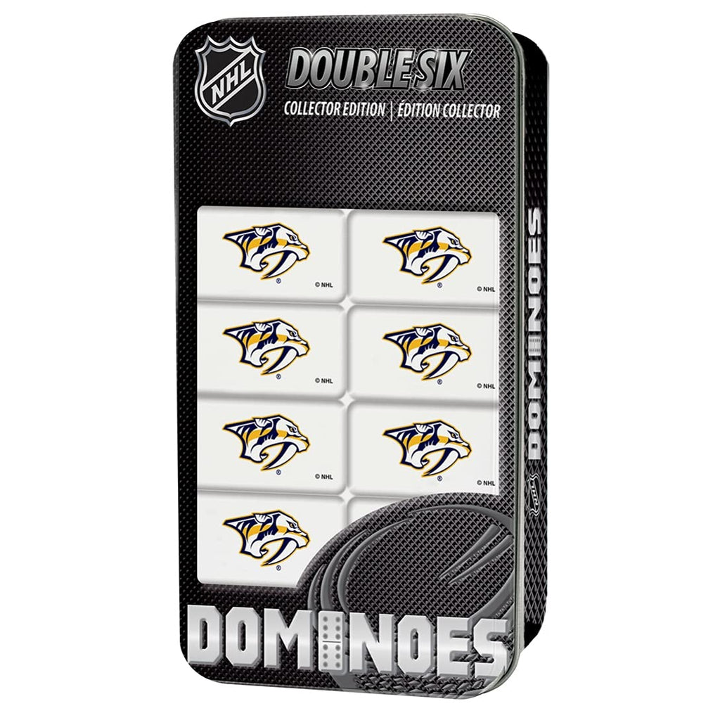 MasterPieces NHL Nashville Predators Collector Edition Double Six Dominoes - BeesActive Australia