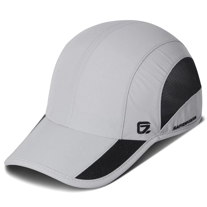 GADIEMKENSD Outdoor Running Hat Unstructured Sports Cap Quick Dry Mesh for Adults Light Gray 7-7 1/2 - BeesActive Australia