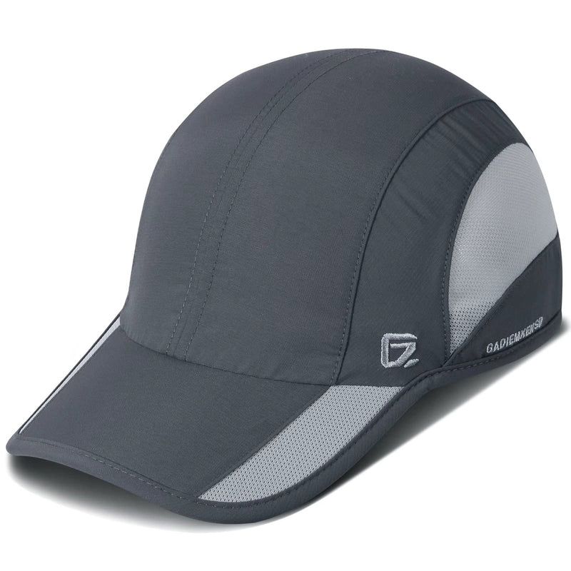 GADIEMKENSD Outdoor Running Hat Unstructured Sports Cap Quick Dry Mesh for Adults Dark Gray 7-7 1/2 - BeesActive Australia