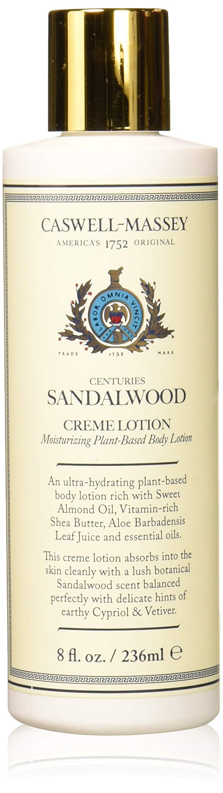 Caswell-Massey Centuries Sandalwood Creme Body Lotion – Plant-Based Body Moisturizer With A Natural Sandalwood Scent, 8 oz 8 Fl Oz (Pack of 1) - BeesActive Australia