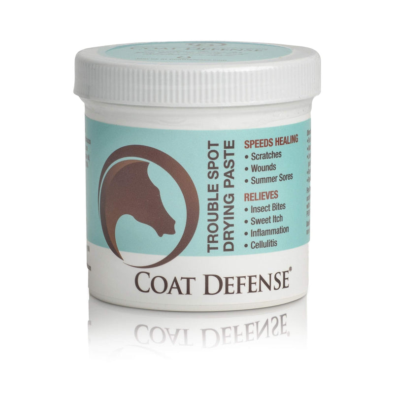 COAT DEFENSE Trouble Spot Drying Paste for Horses - Natural Equine Wound Care That Provides Safe & Effective Relief from Scratches, Sweet Itch, Summer Sores, Proud Flesh, Mud Fever, Girth Rot (10 Oz) - BeesActive Australia