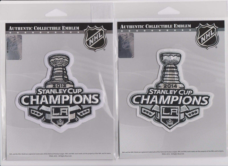 2012 & 2014 NHL Stanley Cup Final Champions L.A. Los Angeles Kings Patch Combo - BeesActive Australia