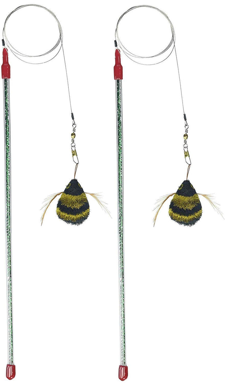 Go Cat Cat Catcher Da Bee Cat Toy, Handmade in the USA (1 Bee) (2-Pack) - BeesActive Australia