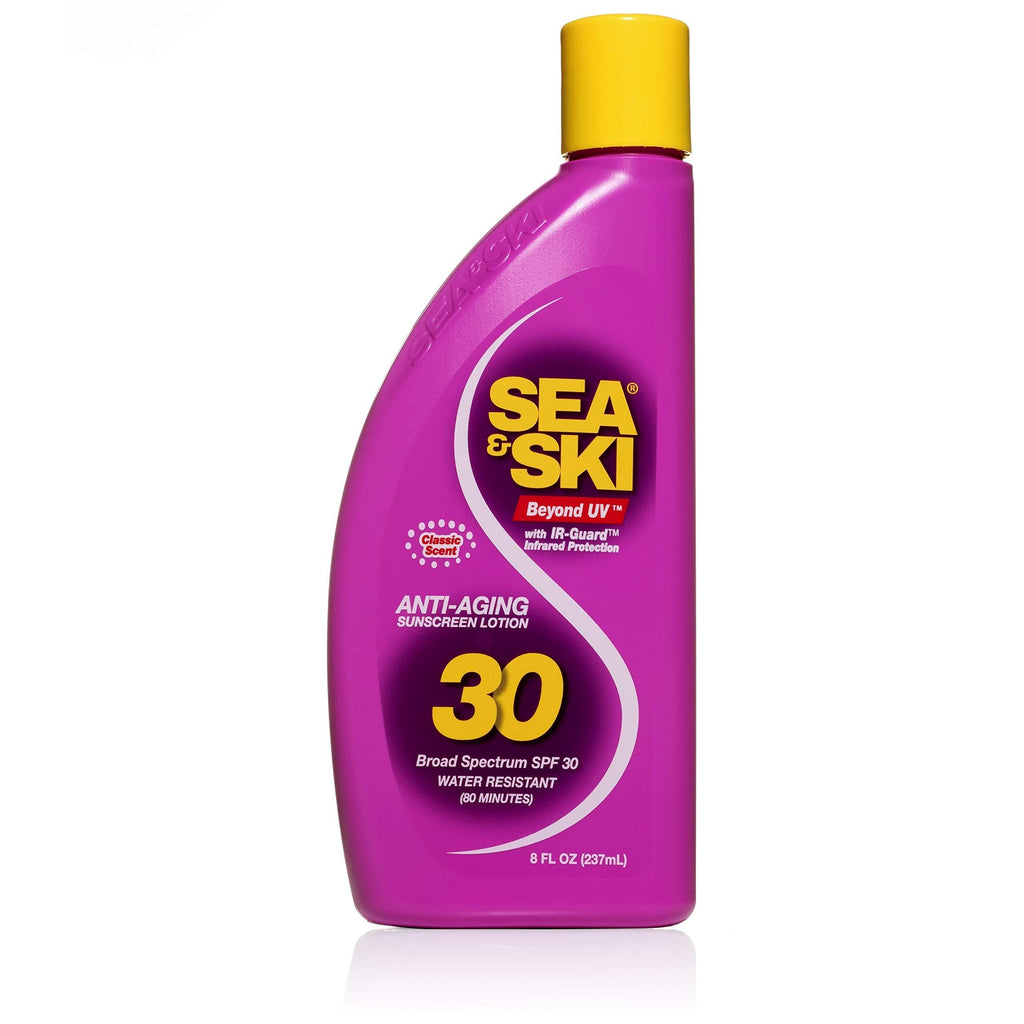 SEA & SKI Beyond UV Broad Spectrum SPF 30 Sunscreen Anti-Aging Lotion 8 Oz - BeesActive Australia