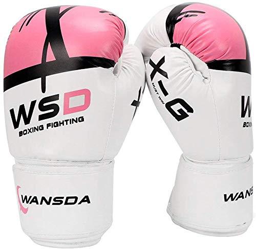 [AUSTRALIA] - Luwint Kids Boxing Gloves, Breathable Junior MMA Muay Thai Sparring Training Gloves, Junior Punching Mitts PINK WHITE 8oz 