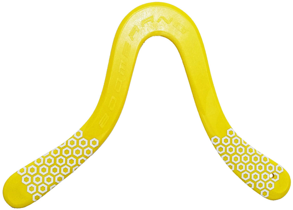 [AUSTRALIA] - Manu Pro Yellow Boomerang - for Kids 8-80! A Great Professionally Molded Boomerang Designed by World Champion Manuel Schuetz! 