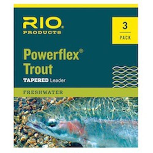 [AUSTRALIA] - Rio Powerflex Trout Fly Fishing Leaders, 7.5 Foot - 6 Pack 7.5ft - 4X - 6 Pack 