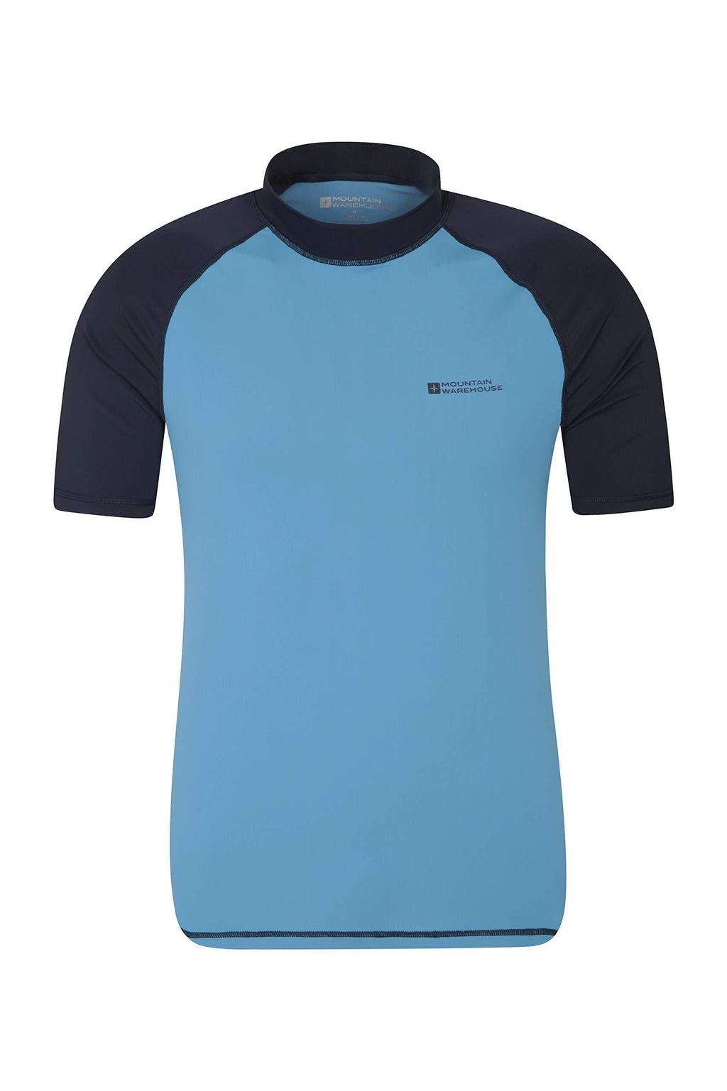 [AUSTRALIA] - Mountain Warehouse Mens UV Rash Guard - Fast Drying Rash Top Medium Dark Blue 